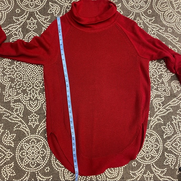 Athleta mock neck merino wool oversized sweater M - Picture 8 of 8